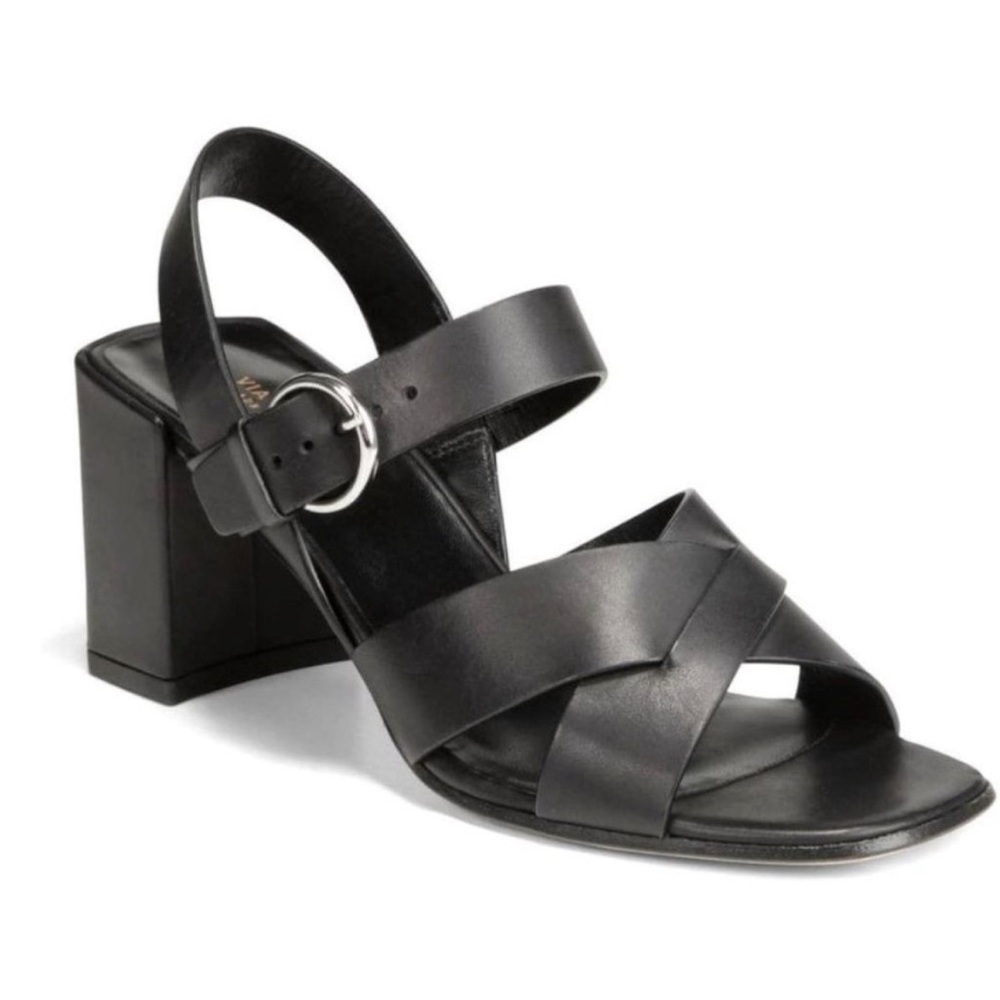 Via Spiga Opal Sandals Heels Leather Block Heel